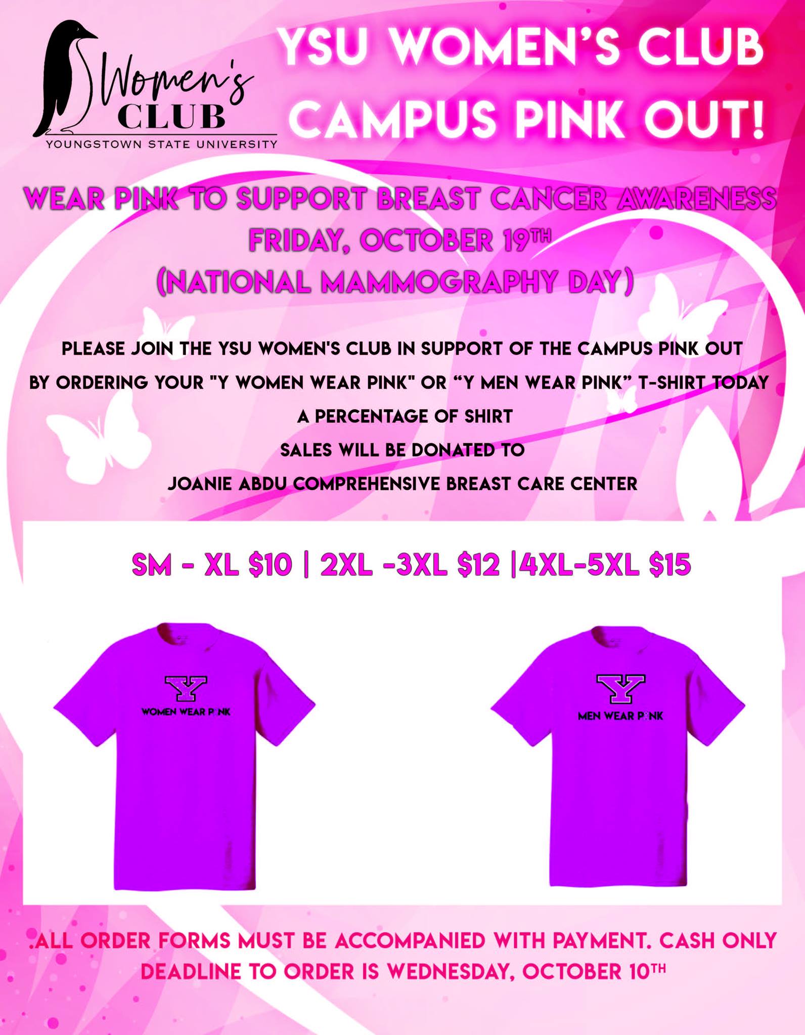 Flyer for Campus Pink Out